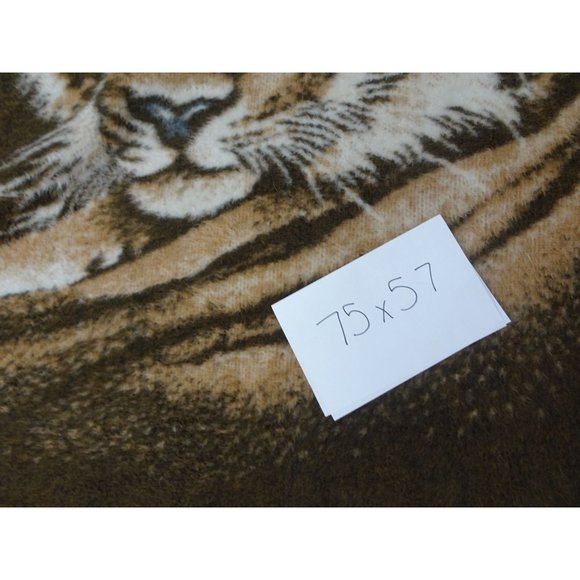 Lion Head Blanket 57 x 75 Reversible No Brand tag - Picture 5 of 5